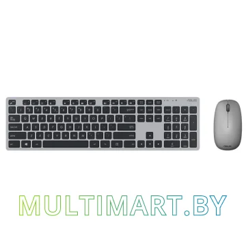 Комплект клавиатура + мышь ASUS W5000 (серый)